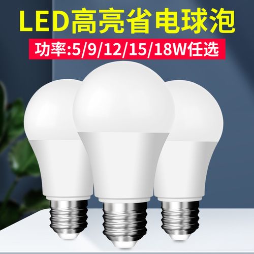 2成交4583只超亮家用大功率led灯泡工厂房车间照明e27节能螺口球泡